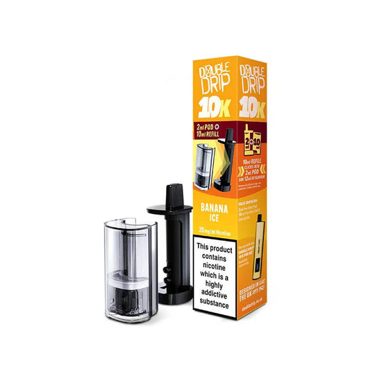 Double Drip 10K Banana Ice Prefilled Pod