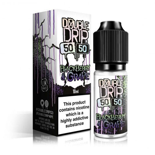 Double Drip Blackberry & Grape 50/50 E-Liquid 10ml