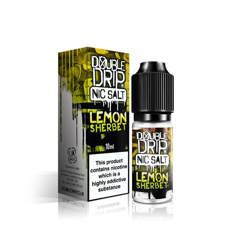 Double Drip Lemon Sherbet Nic Salt E-liquid 10ml | Double Drip UK