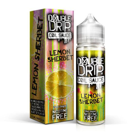 double drip lemon sherbet e liquid shortfill