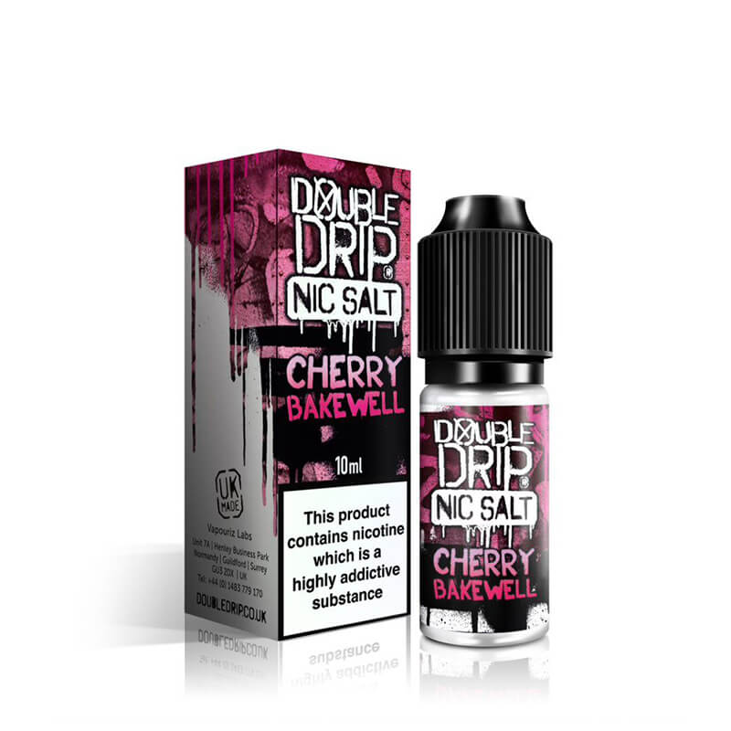 Double Drip Cherry Bakewell Nic Salt E-Liquid 10ml