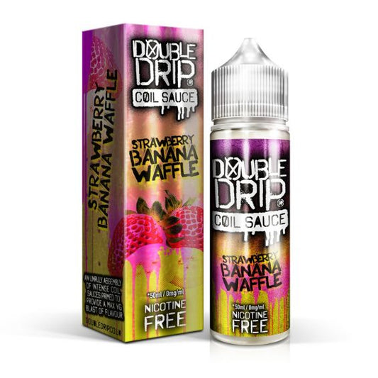 double drip strawberry banana waffle e liquid shortfill