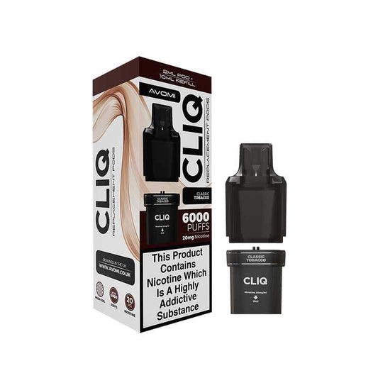 Avomi CLIQ Classic Tobacco Prefilled Pod + Refill