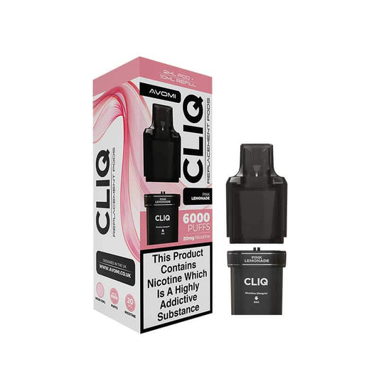 Avomi CLIQ Pink Lemonade Prefilled Pod + Refill