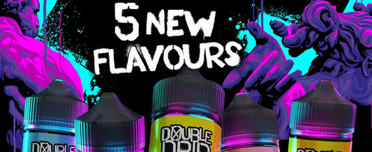 five new 100ml double drip e-liquids
