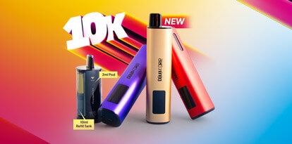 Introducing the NEW Double Drip 10K Prefilled Pod Kit!
