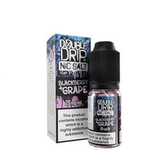 Double Drip Blackberry & Grape Nic Salt E-Liquid 10ml