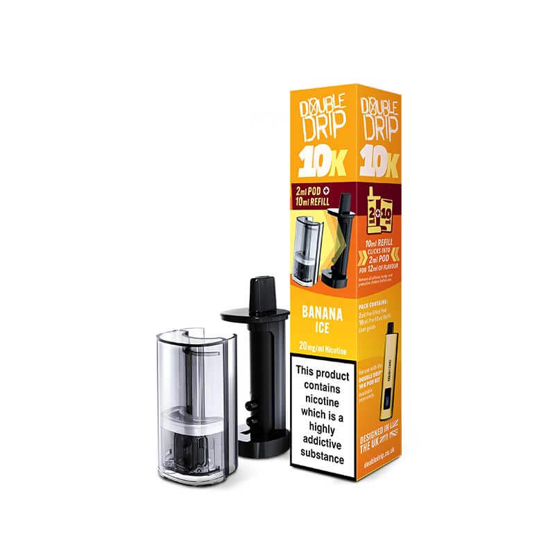 Double Drip 10K Banana Ice Prefilled Pod