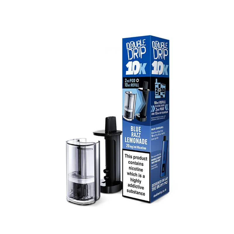 Double Drip 10K Blue Razz Lemonade Prefilled Pod