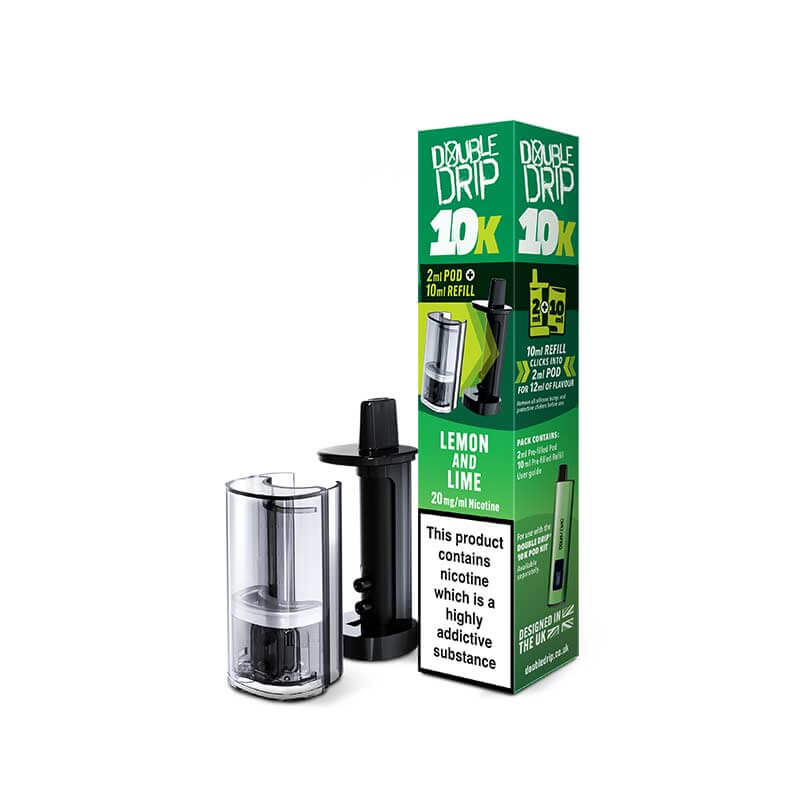 Double Drip 10K Lemon & Lime Prefilled Pod