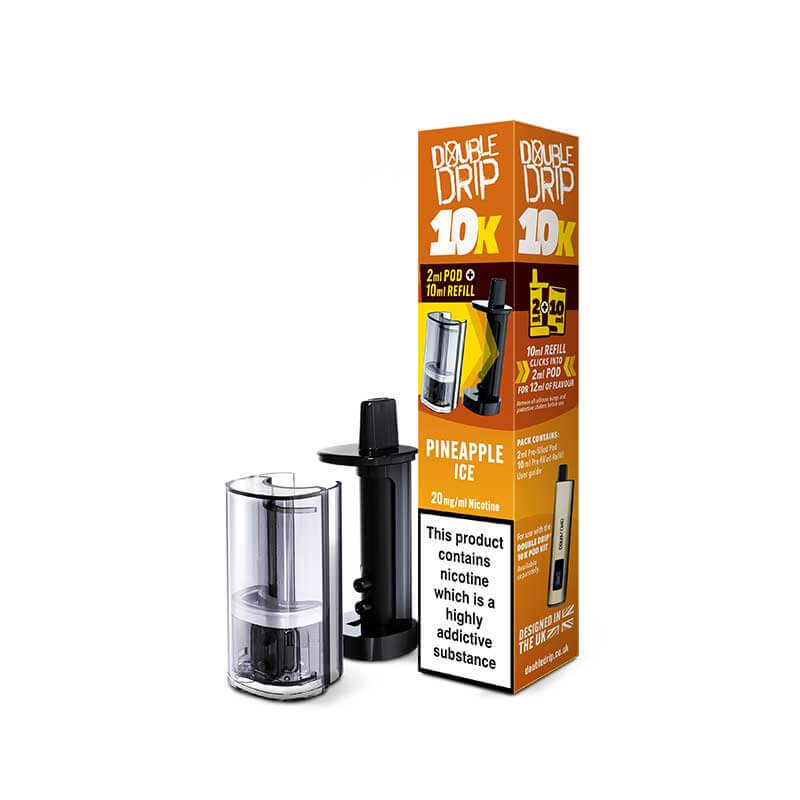 Double Drip 10K Pineapple Ice Prefilled Pod