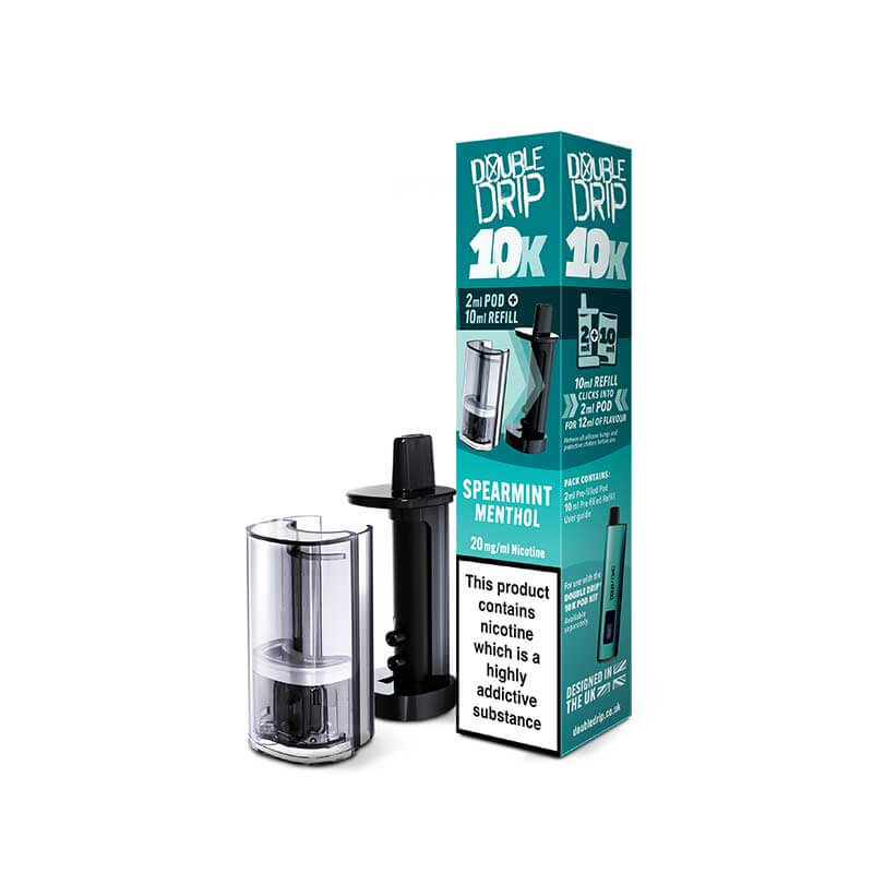 Double Drip 10K Spearmint Menthol Prefilled Pod