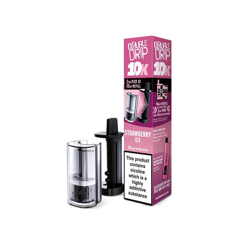 Double Drip 10K Strawberry Ice Prefilled Pod