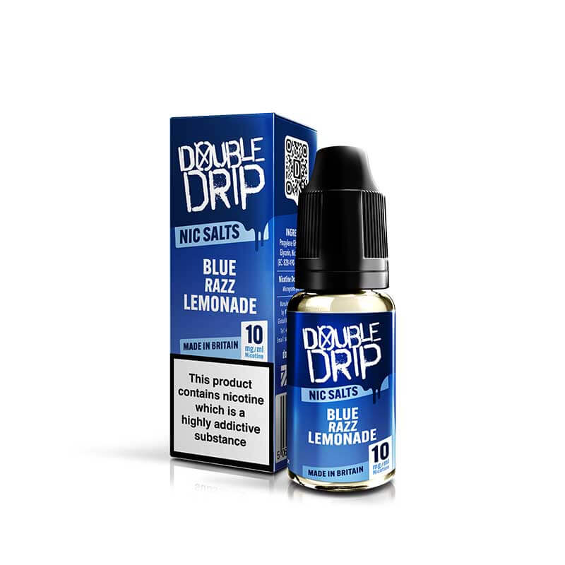 Double Drip Blue Razz Lemonade Nic Salt E-liquid 10ml