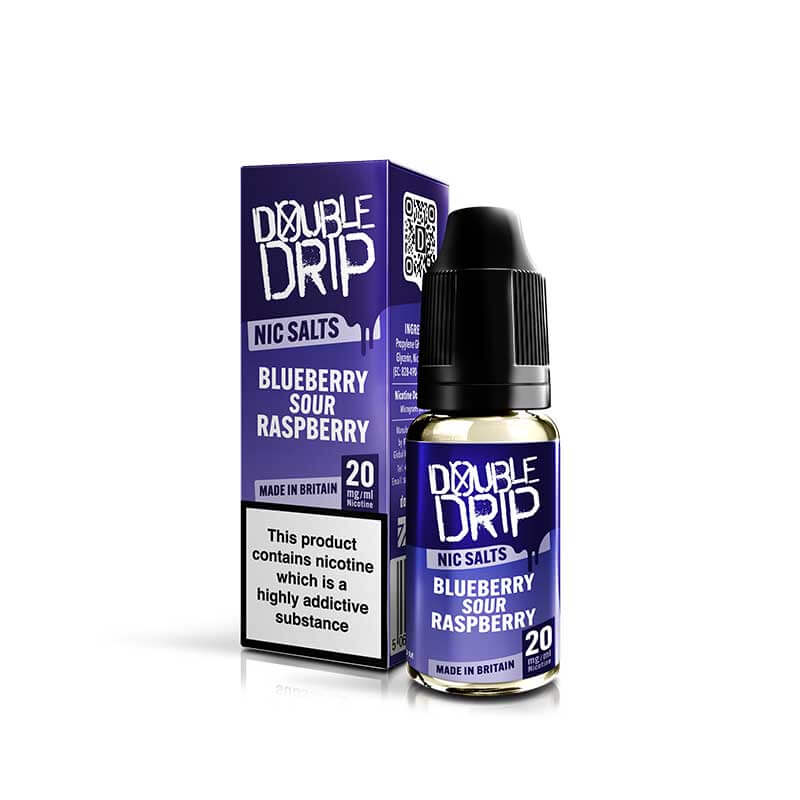 Double Drip Blueberry Sour Raspberry Nic Salt E-liquid 10ml | Double Drip UK