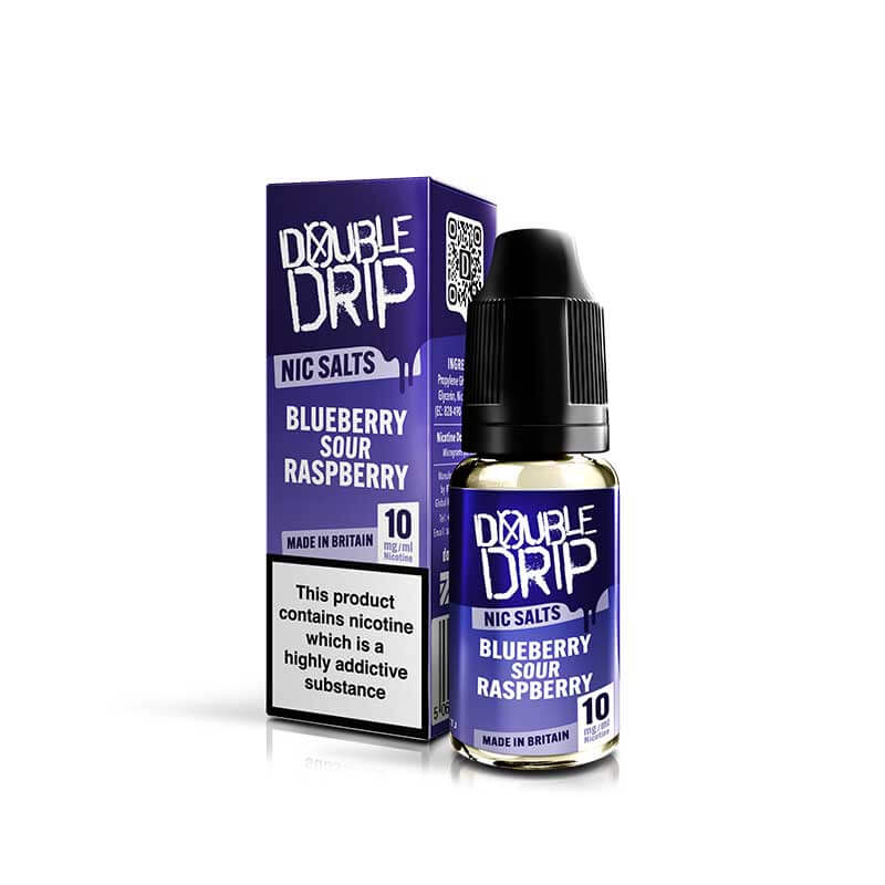 Double Drip Blueberry Sour Raspberry Nic Salt E-liquid 10ml