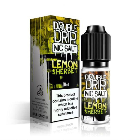 Double Drip Lemon Sherbet Nic Salt E-Liquid 10ml