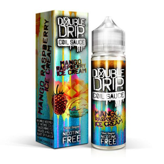 Double Drip Mango Raspberry Ice Cream Shortfill E-Liquid 50ml