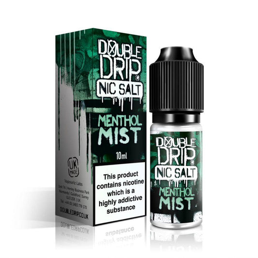 double drip menthol mist e liquid 10ml