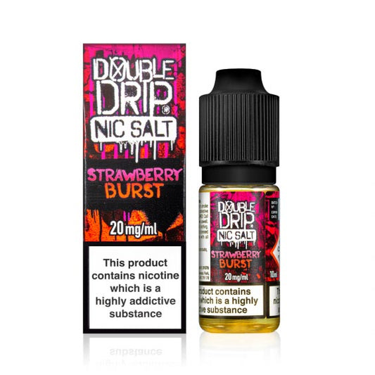 Double Drip Strawberry Burst Nic Salt E-Liquid 10ml