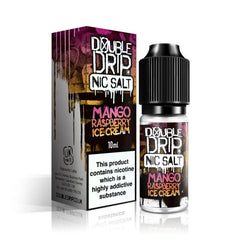 Double Drip Mango Raspberry Ice Cream Nic Salt E-Liquid 10ml