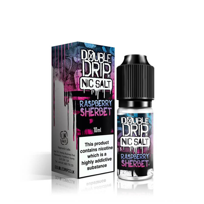 double drip raspberry sherbet e liquid 10ml