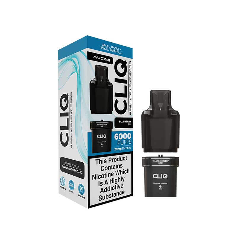 CLIQ Blueberry Ice Prefilled Pod + Refill