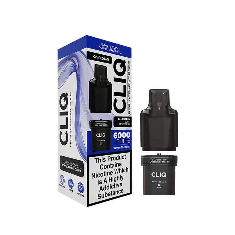 CLIQ Blueberry Sour Raspberry Prefilled Pod + Refill