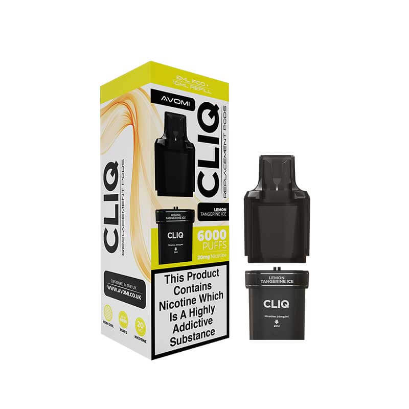 Avomi CLIQ Lemon Tangerine Ice Prefilled Pod + Refill