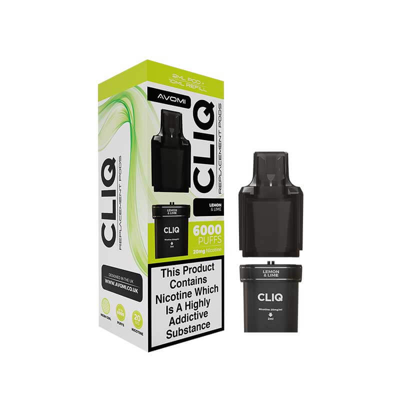 Avomi CLIQ Lemon & Lime Prefilled Pod + Refill
