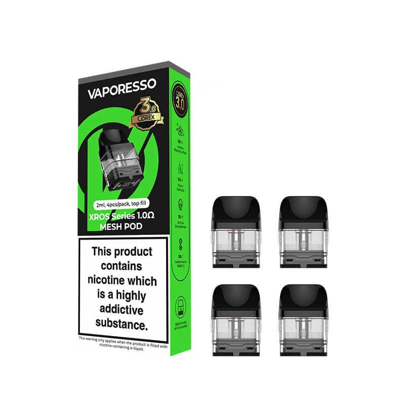 Vaporesso XROS COREX 3.0 Pods (4 Pack) | Double Drip UK Vaporesso XROS COREX 3.0 Pods (4 Pack) | Double Drip UK