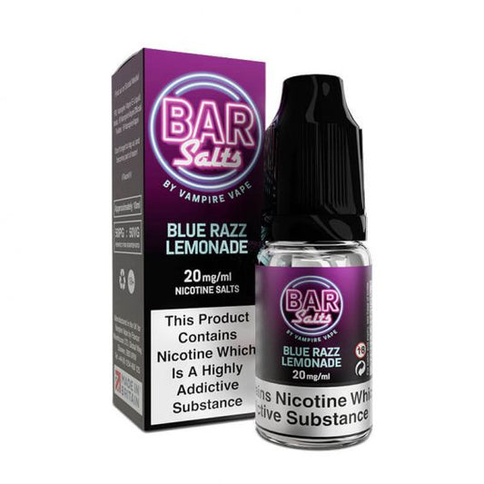 Bar Salts Blue Razz Lemonade Nic Salt E-Liquid 10ml by Vampire Vape