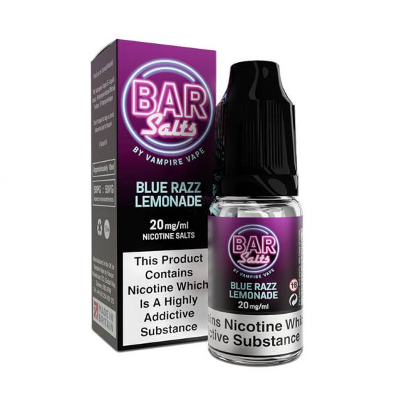 Bar Salts Blue Razz Lemonade Nic Salt E-Liquid 10ml by Vampire Vape